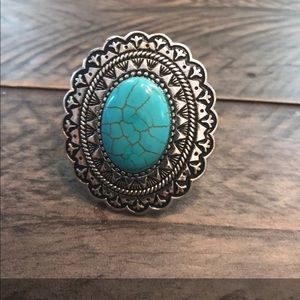 New! Oversized Turquoise Costume Jewelry.